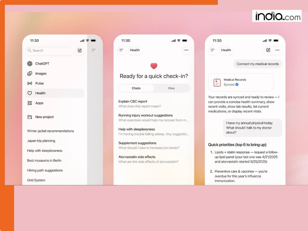 OpenAI launches ChatGPT health for personalised wellness support: How this AI feature could change the way users manage health…